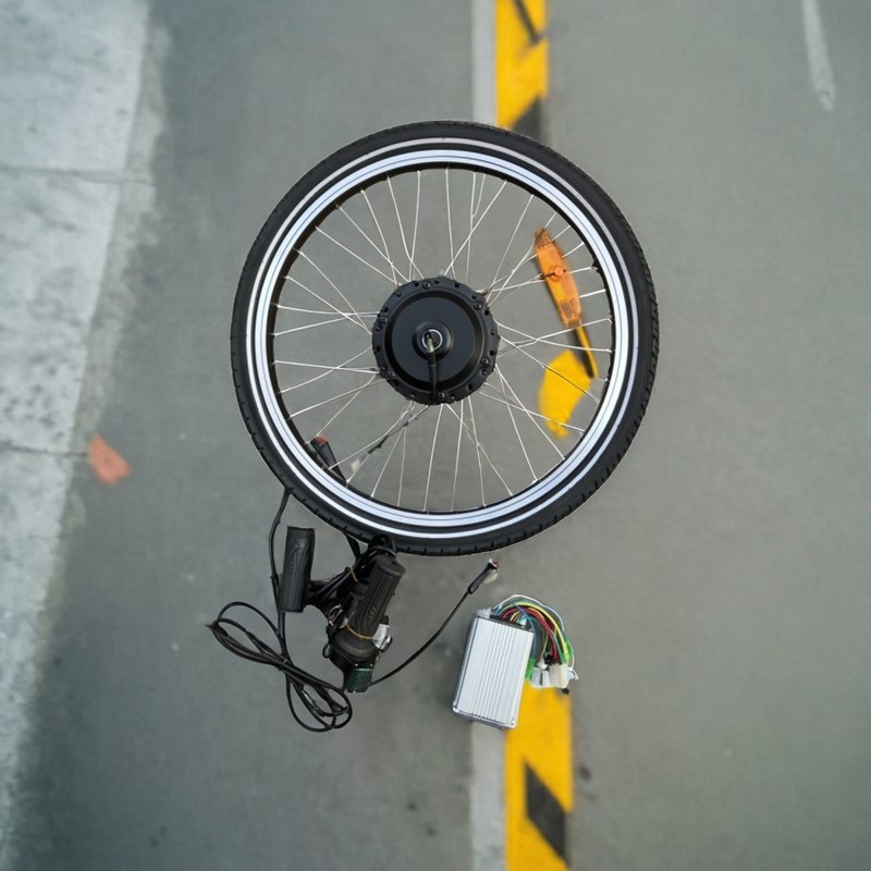 无刷电机20寸轮组 3v电机8v轮毂马达老年三轮人力休闲车前轮