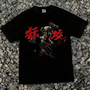 三角洲行动权威男女中大童童表情包短袖t恤夏季打底衫童装上衣