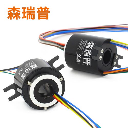 过孔导电滑环电滑环电刷空心轴360度连续旋转内孔8 10 12mm导电环