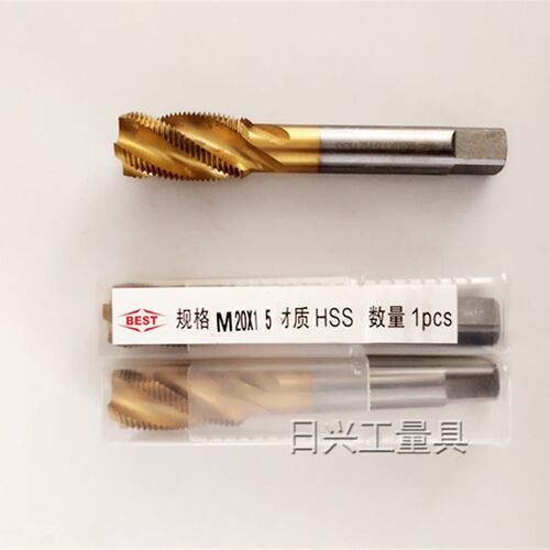 百斯特BEST 镀钛螺旋槽机用丝锥 M14 16 18 M20 M22 M24 M27 M30