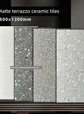 灰色水磨石砖大板6001200古色古香砖客厅网红酒店民宿餐厅防滑地