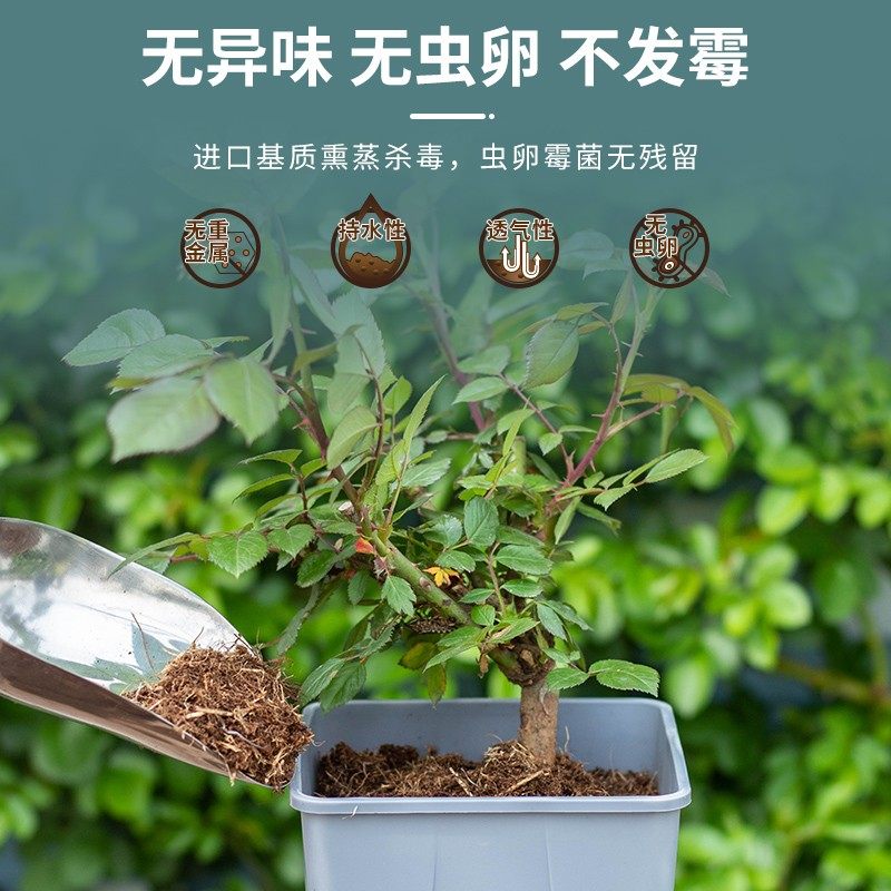 天狼月季栽培基质配方土绣球铁线莲专用营养土通用椰糠羊粪有机肥图片