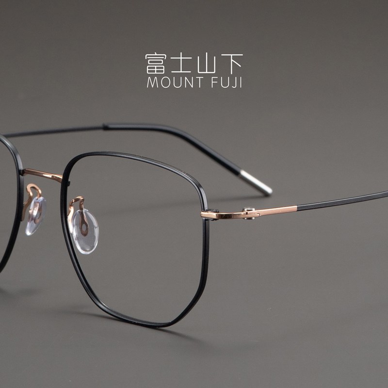 7.3克眼镜框女款级感超轻纯钛眼镜架可配近视圆框大框细显脸小