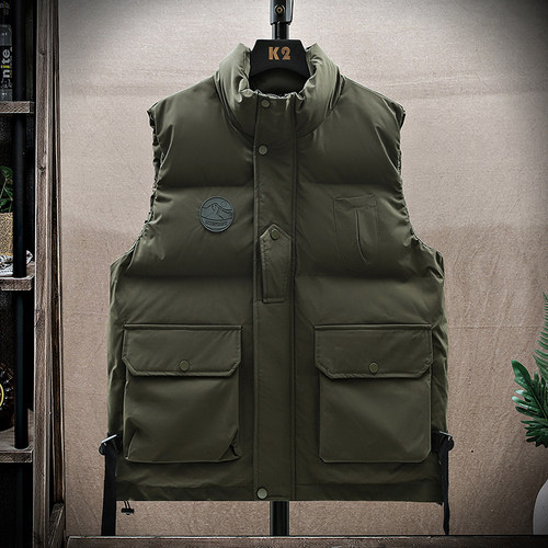 大尺码背心马甲男冬季保暖加厚宽松休闲男士潮胖子加肥加大工装外