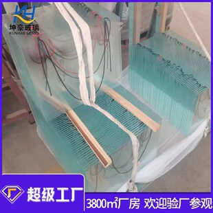 玻璃工厂定制 12mm透明钢化玻璃 普白平板钢化玻璃12mm 清玻加工