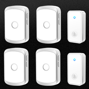 自发电无线电门铃二拖四家用门铃远距离电子智能遥控门铃 新品