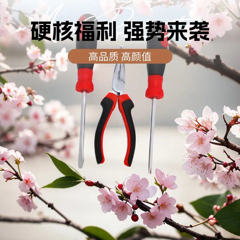 兴铠家用工具组套螺丝刀十字一字家具电器安装维修尖嘴钳工具组合,五金/工具,钢丝钳,淘宝优惠券,粉丝福利购,淘宝优惠卷