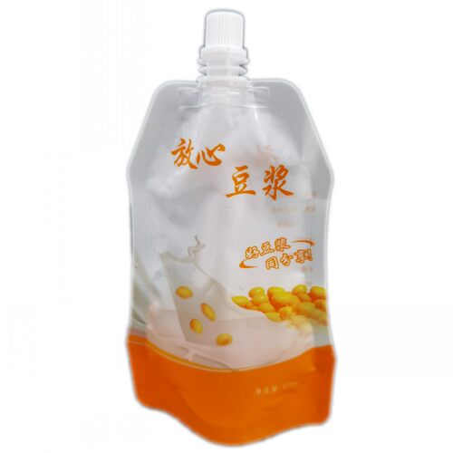 新式自立包吸嘴袋豆浆袋吸嘴袋液体巴氏鲜牛奶包袋
