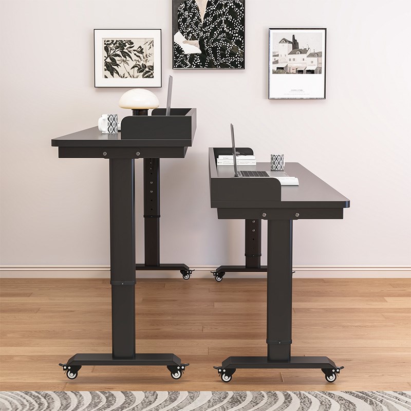 书桌可移动跨床桌可升降懒人床上桌小户型实木长条学习桌子工作台