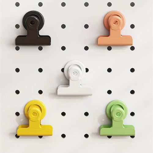 洞洞板磁铁夹子文件票据相片燕尾夹子