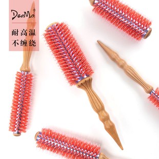 聚森堂毛c梳发廊专业滚梳猪鬃毛卷发内扣圆筒梳家用造型刘海吹卷