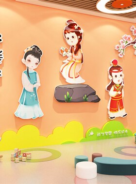 幼儿园国演义环创题饰成品童绘馆阅读教室图书角布置