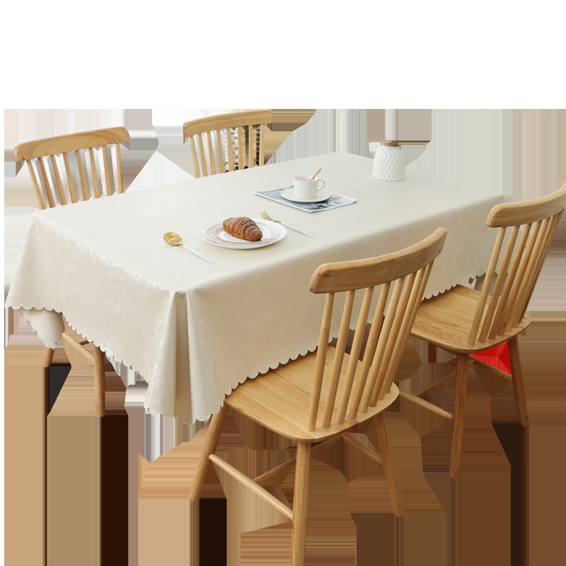 桌布免洗防油防水欧式餐桌布布艺长方形酒店饭店台布家用茶几桌布