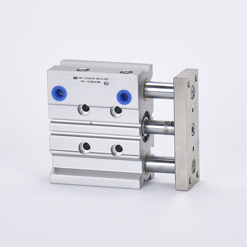 三轴气缸三杆带导杆小型薄型MGPM/TCM20*10Z/20//30//75/100