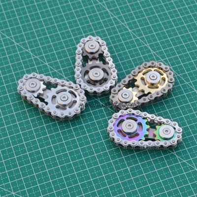 链条陀螺指尖oin D金属解压齿爆齿轮链齿飞轮
