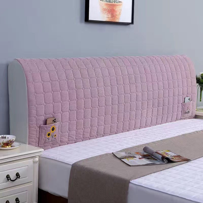 四季款床头罩2023年新款绒料加厚1米8床头靠垫布艺床头洋气保暖