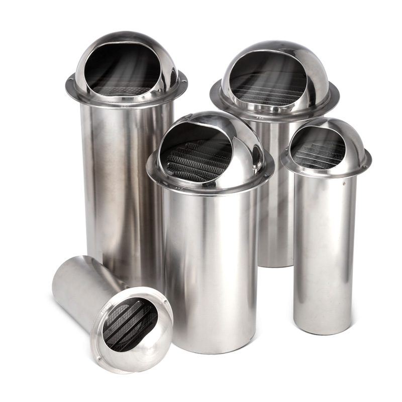 tnn锈钢风帽加长外墙出风口油烟防风排烟管穿墙排气口出风罩