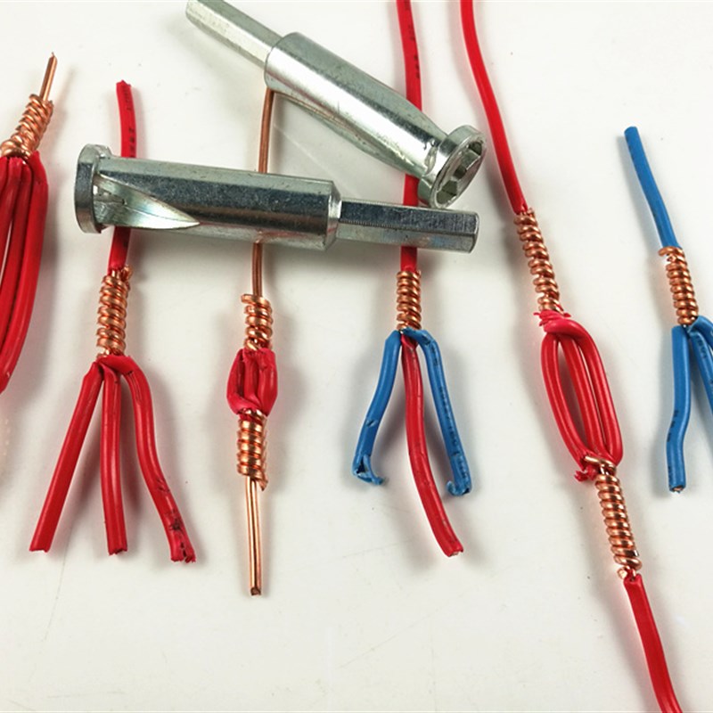 通用电工工具快速自动剥皮并线器平方电线绕线拧线接线端子