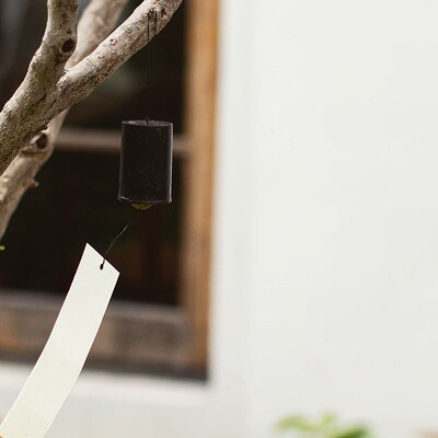 方圆风铃 白口铁风铃铸铁手工挂饰