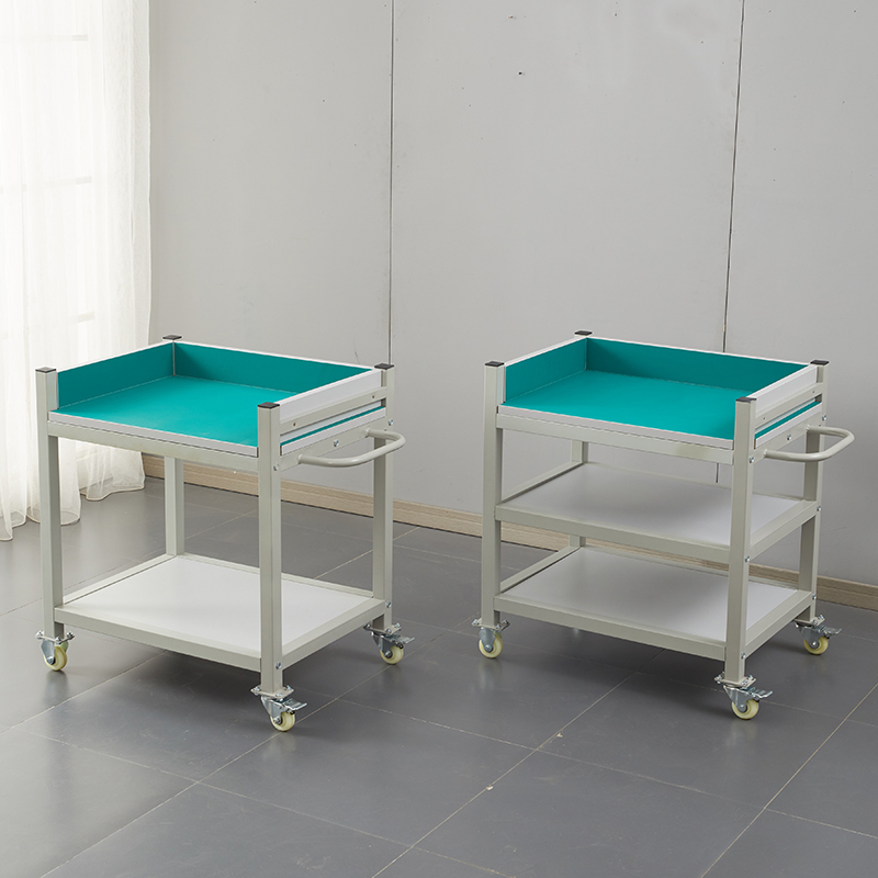 防静电可移动操作台工具物料周转车带围边带围板带轮子加厚工作台