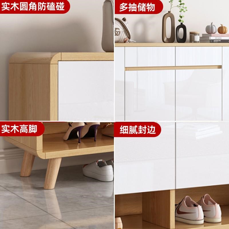 实木鞋柜家用门口玄关柜一体大容量多层超大新款22爆款入户鞋架