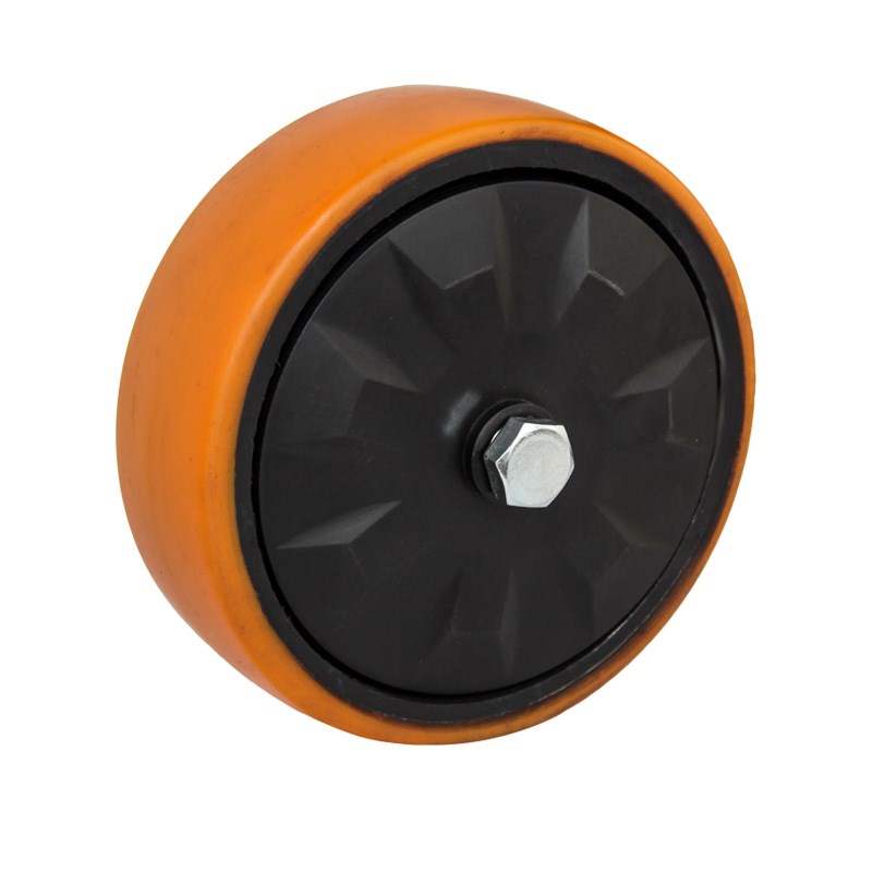 林春5系寸重载抗冲击铁芯PU定向轮承载公斤重型脚轮5-DJY59