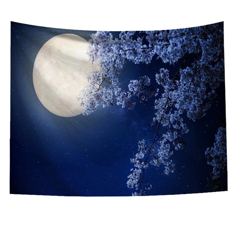 超大背景布海面月球墙壁装饰挂毯床头卧室客厅宿舍壁毯海报窗帘,居家布艺,挂毯/壁毯,淘宝优惠券,粉丝福利购,淘宝优惠卷