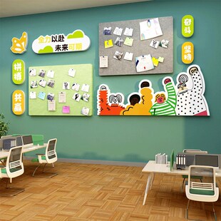 毛毡板公告示栏展示墙贴宣传荣誉榜企业文化办公室装饰司员工风采