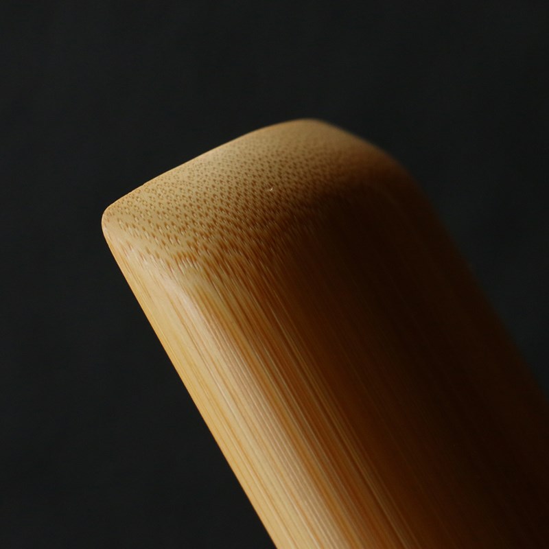 精品纯手工精磨天然十几年老玉竹茶则两件竹制茶具醒茶荷