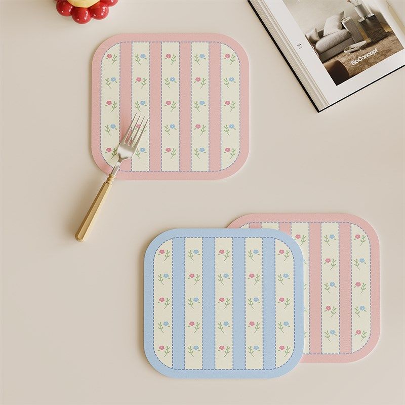 韩式in碎风吸水杯垫皮革餐垫防滑垫家用茶水咖啡机台面隔热垫,居家布艺,餐垫,淘宝优惠券,粉丝福利购,淘宝优惠卷