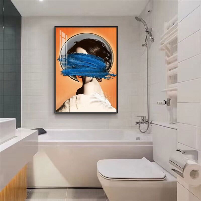 美女挂画酒店防水免钉壁画卧室床头宾馆院洗手间装饰画,家居饰品,现代装饰画,淘宝优惠券,粉丝福利购,淘宝优惠卷