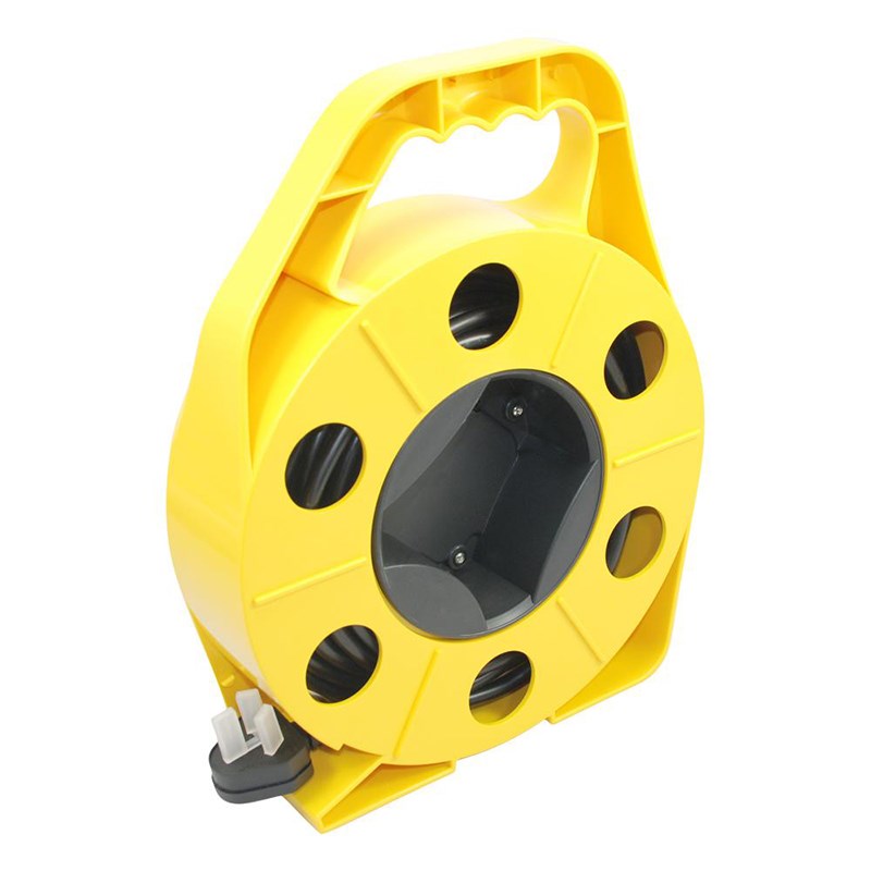 普乐购过载保护手提式建筑工地卷线盘插线板电缆电线电线绕线盘