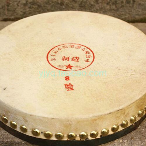 永鸣寸单面鼓 2M半堂鼓 道士鼓 特厚头层水牛皮手鼓边鼓单边鼓