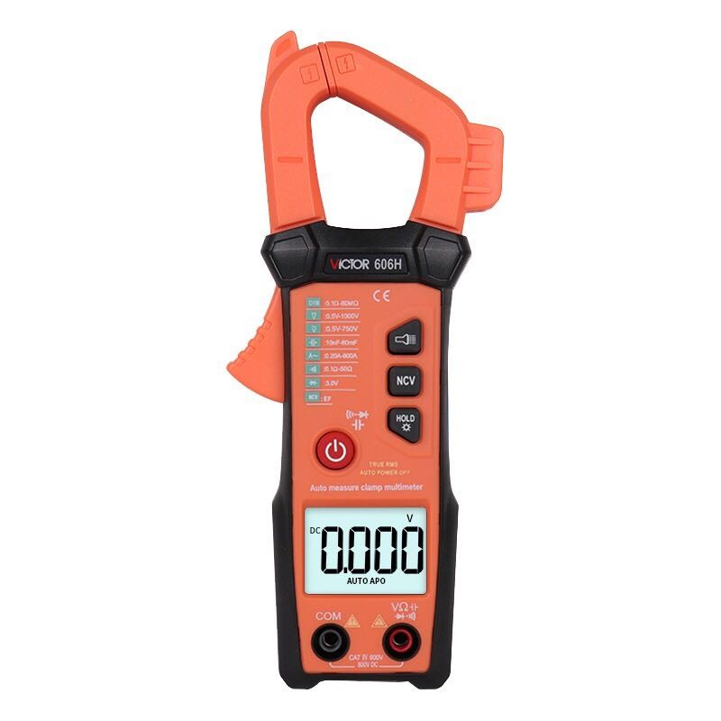 胜利钳形万用表VC606G/H/E数字钳型电流表高精度全自动交直流卡表