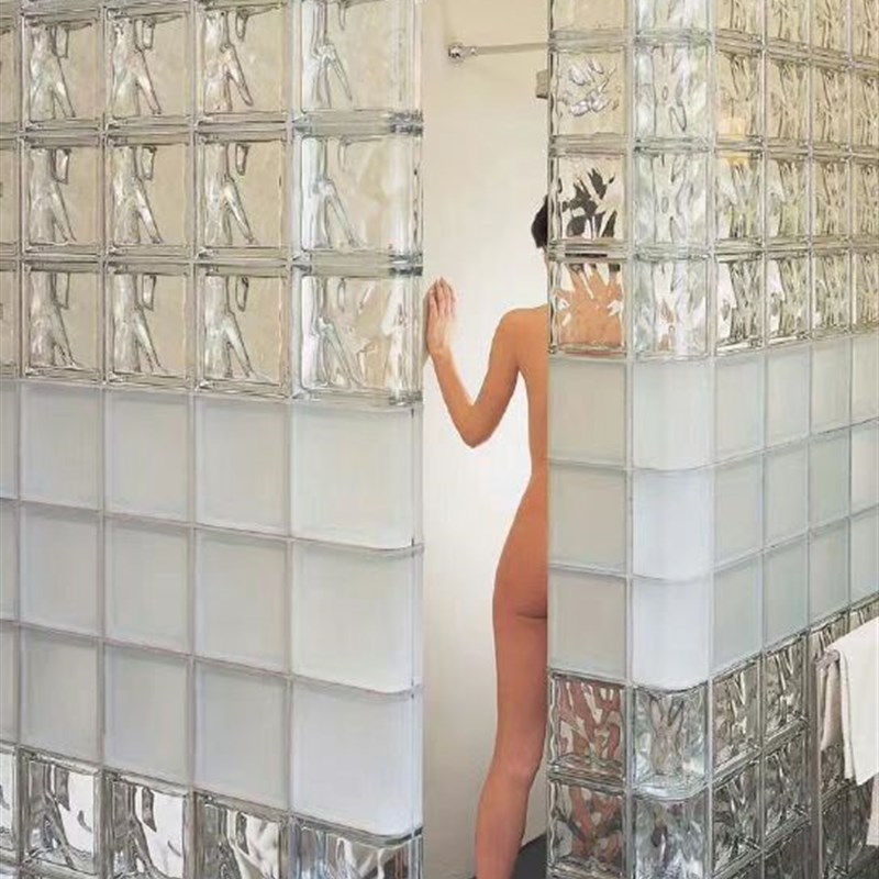 MULI方形空心玻璃砖华东区欧式圆角收角收肩砖9*9mm