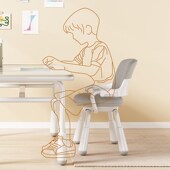 儿童学习椅升降调节小学生矫正坐姿书桌书房写字椅