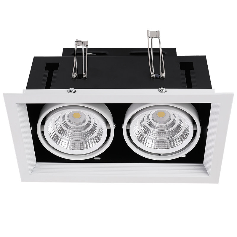 嵌入式 客厅商用方形形头单头天吊顶商场健身房格栅灯,家装灯饰光源,斗胆灯,淘宝优惠券,粉丝福利购,淘宝优惠卷