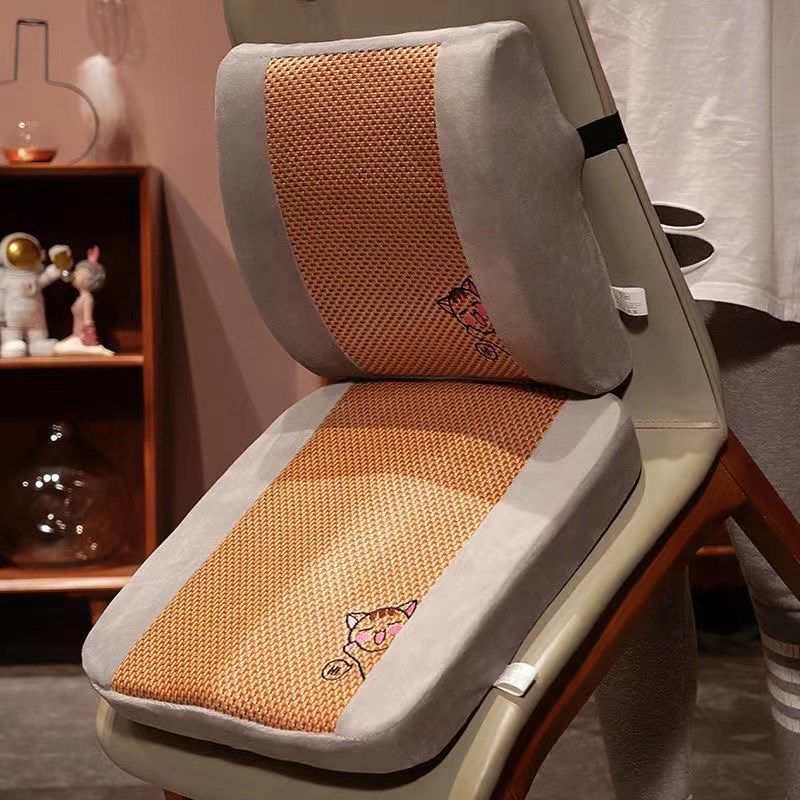 凉席记忆棉坐垫办公室久坐椅垫靠枕靠垫学生宿舍椅子垫子坐垫夏季,居家布艺,腰靠垫,淘宝优惠券,粉丝福利购,淘宝优惠卷