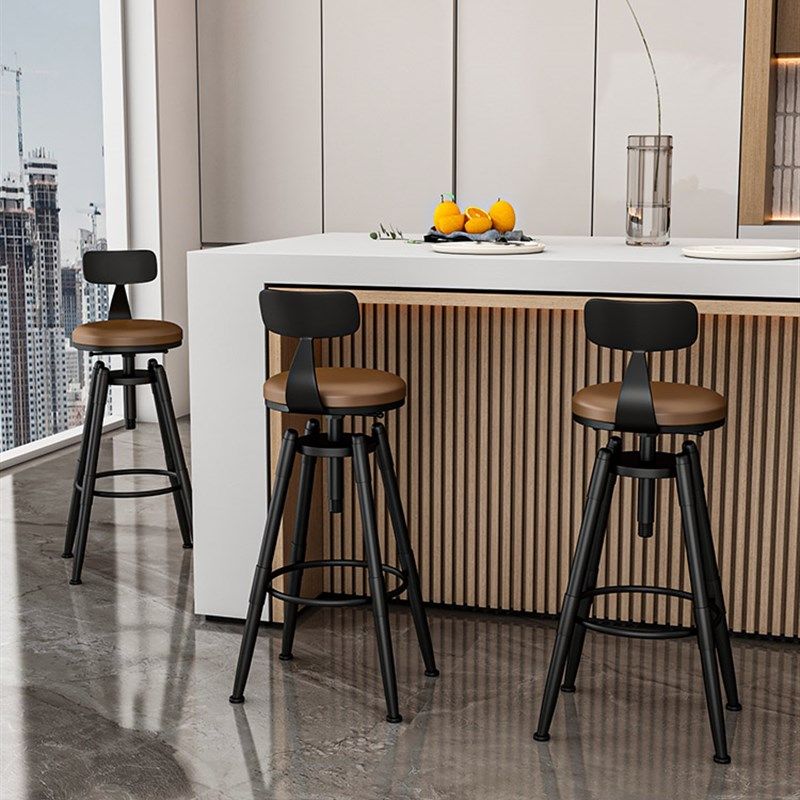 铁艺旋转升降椅吧台椅酒吧椅子高脚凳靠背高脚椅现代家用,住宅家具,家用高脚椅,淘宝优惠券,粉丝福利购,淘宝优惠卷