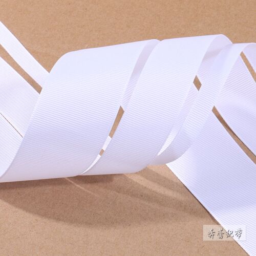 漂白色纯白色罗纹带DIY发饰横纹织带螺纹丝带服装付了礼品包带