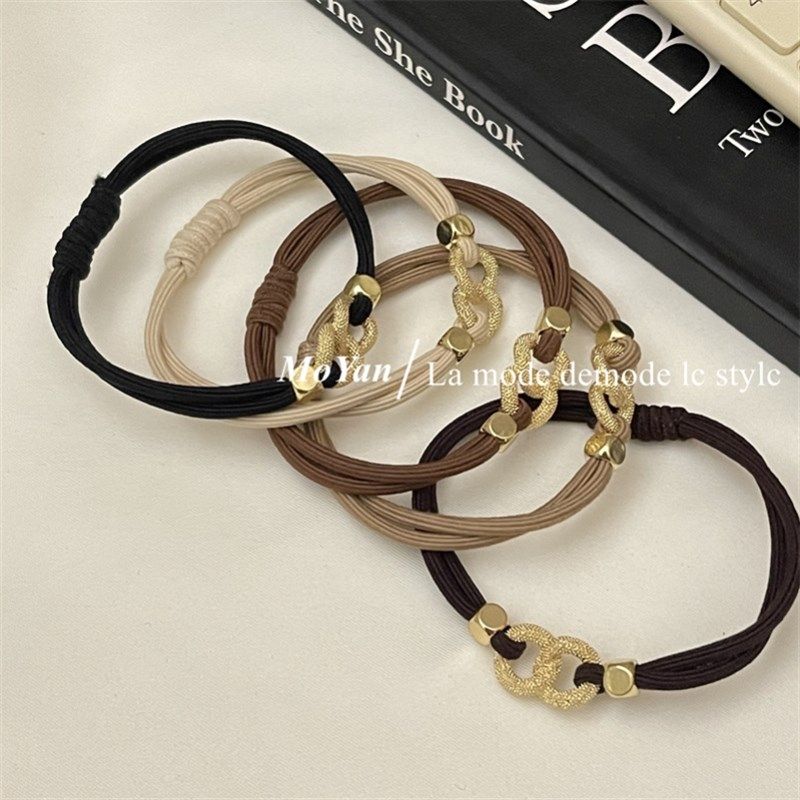 韩风时尚简约链条头绳气质女网红头绳高弹力耐用发圈扎头皮筋发绳,户外/登山/野营/旅行用品,旅行发卡,淘宝优惠券,粉丝福利购,淘宝优惠卷