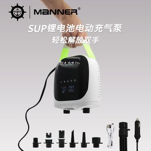 户外露营b桨板电动充气泵打气筒橡皮艇帐篷浮台高压车载锂电池浆