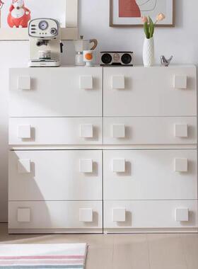 实木卡门柜子客厅白色电视柜组合模块化餐边柜收纳储物柜一体斗柜