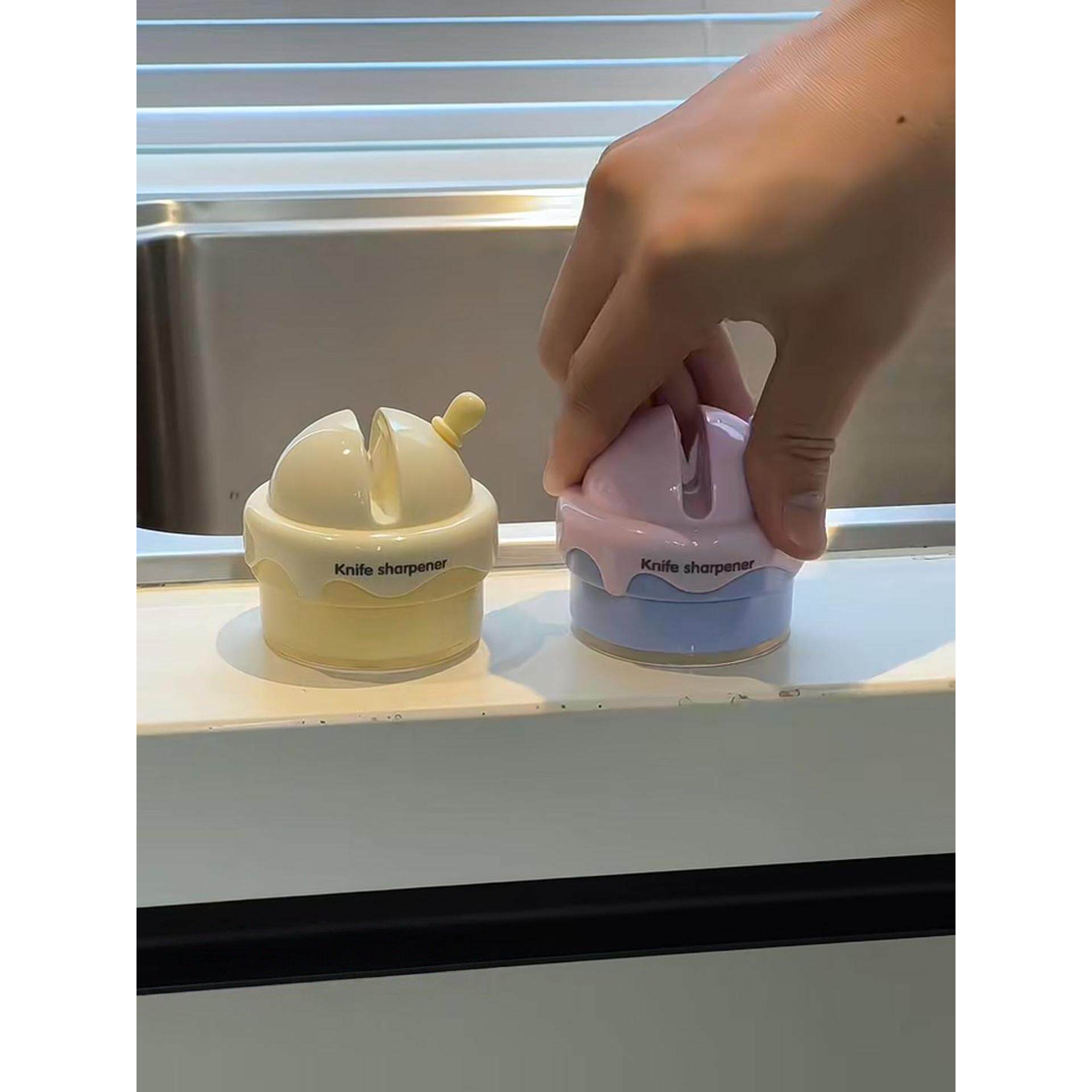 家用陶瓷吸盘磨刀器厨房多功能专用厨刀磨刀剪刀厨刀精磨工具