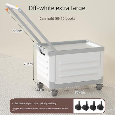 收纳书箱手推车带轮子可折叠教室装置01091收集中学生书箱组织