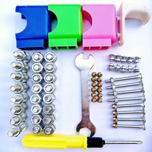 儿童学习桌靠椅凳子螺丝螺帽配件学生课桌椅面板专用螺丝脚套挂钩