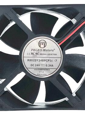 全新派尔可 R7025/R8025Y24BPCP1c-7 24V 变频器大风量 散热风扇