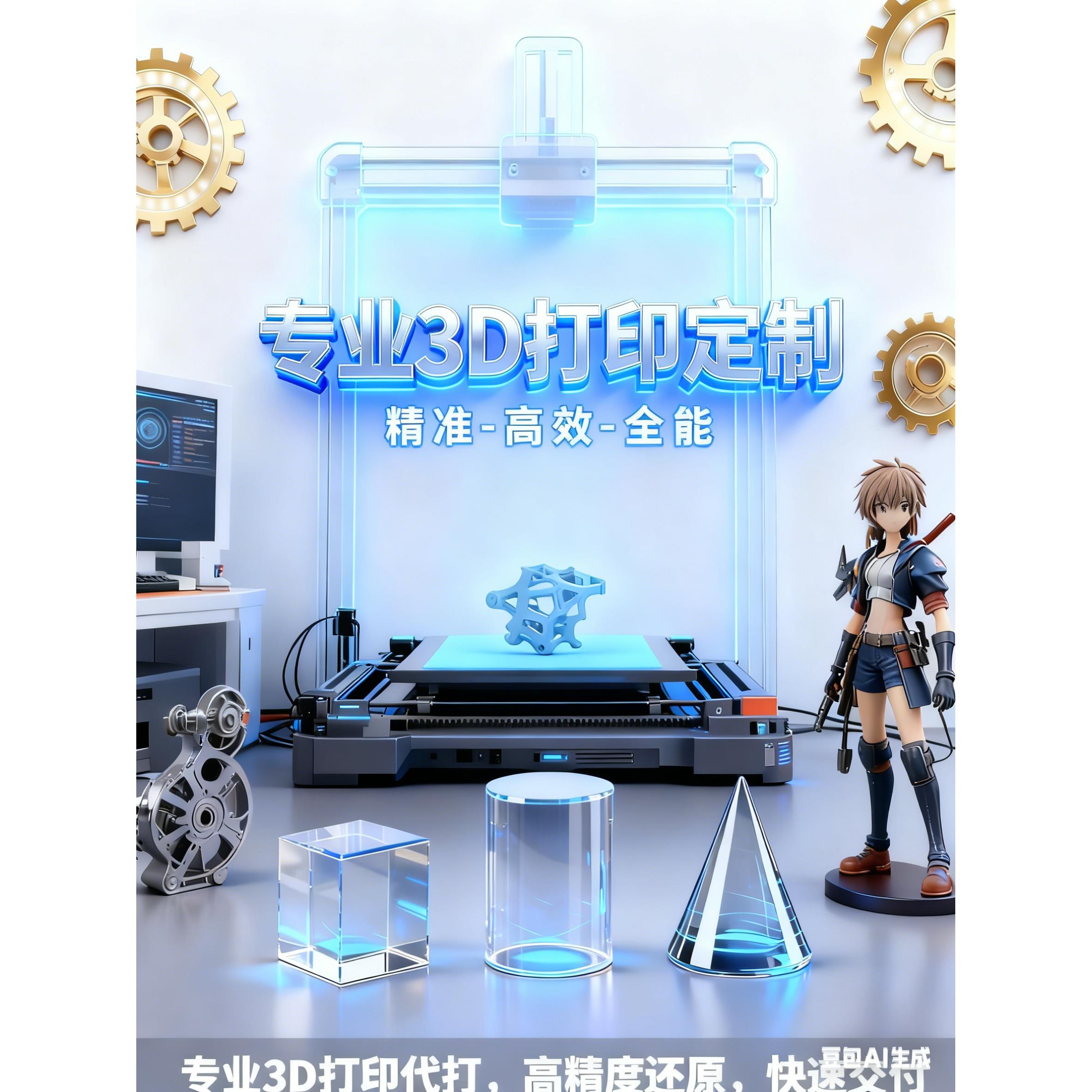 打印服务模型定制 你的创意我来实现！ 高精度3D打印代打
