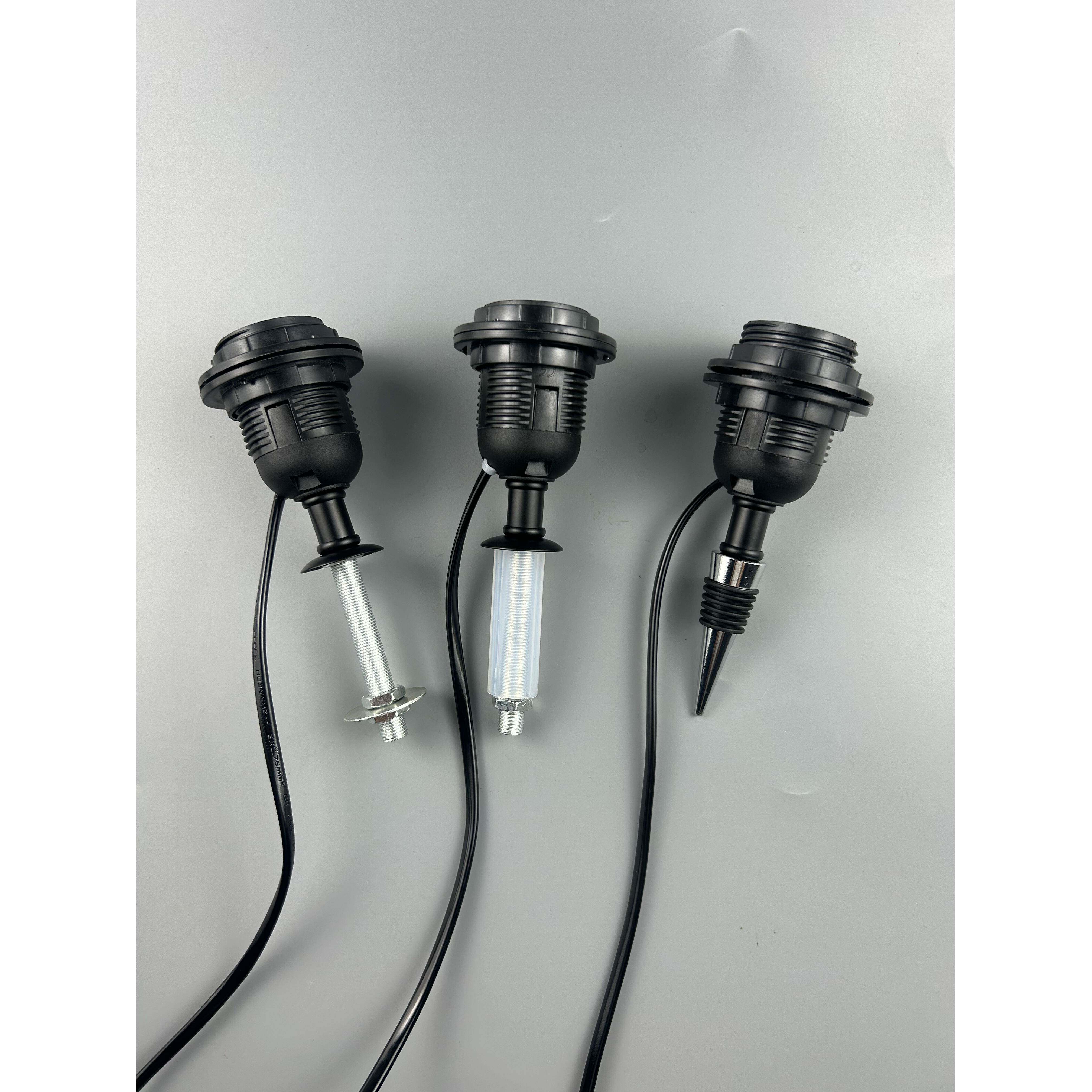 E27螺口灯头酒瓶带线台灯落地灯LED灯具灯饰配件灯泡灯座灯口