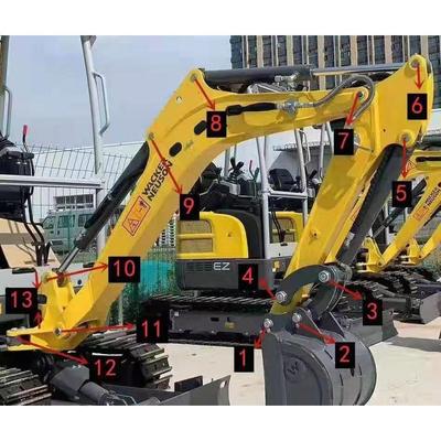 威克诺森17全车轴套 威克诺森17斗轴连杆轴连杆工字架 威克17马头